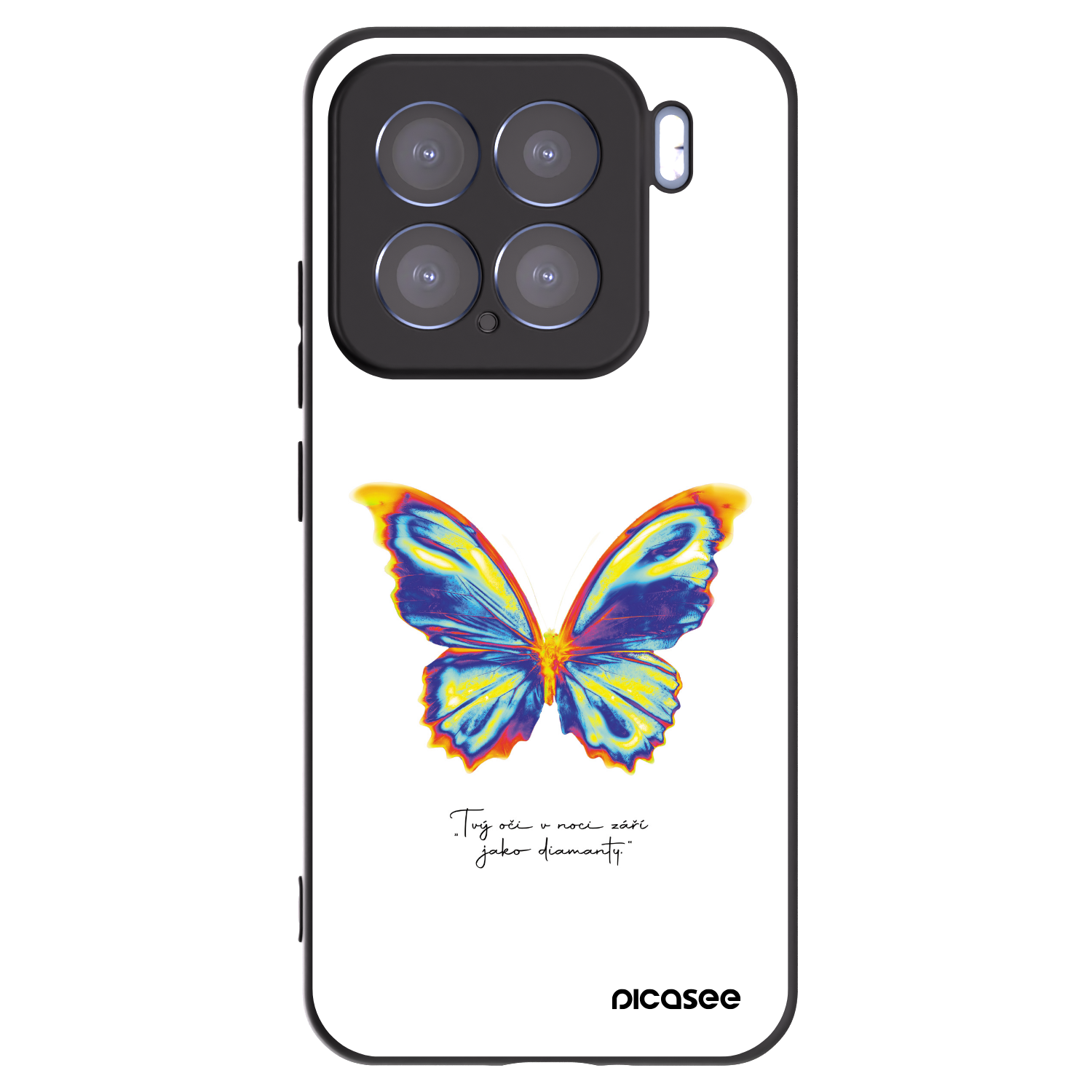 Picasee silikonový černý obal pro Xiaomi 15 - Diamanty White