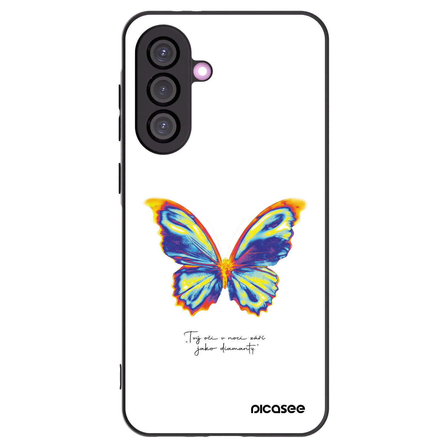 Picasee silikonový černý obal pro Samsung Galaxy A36 5G - Diamanty White