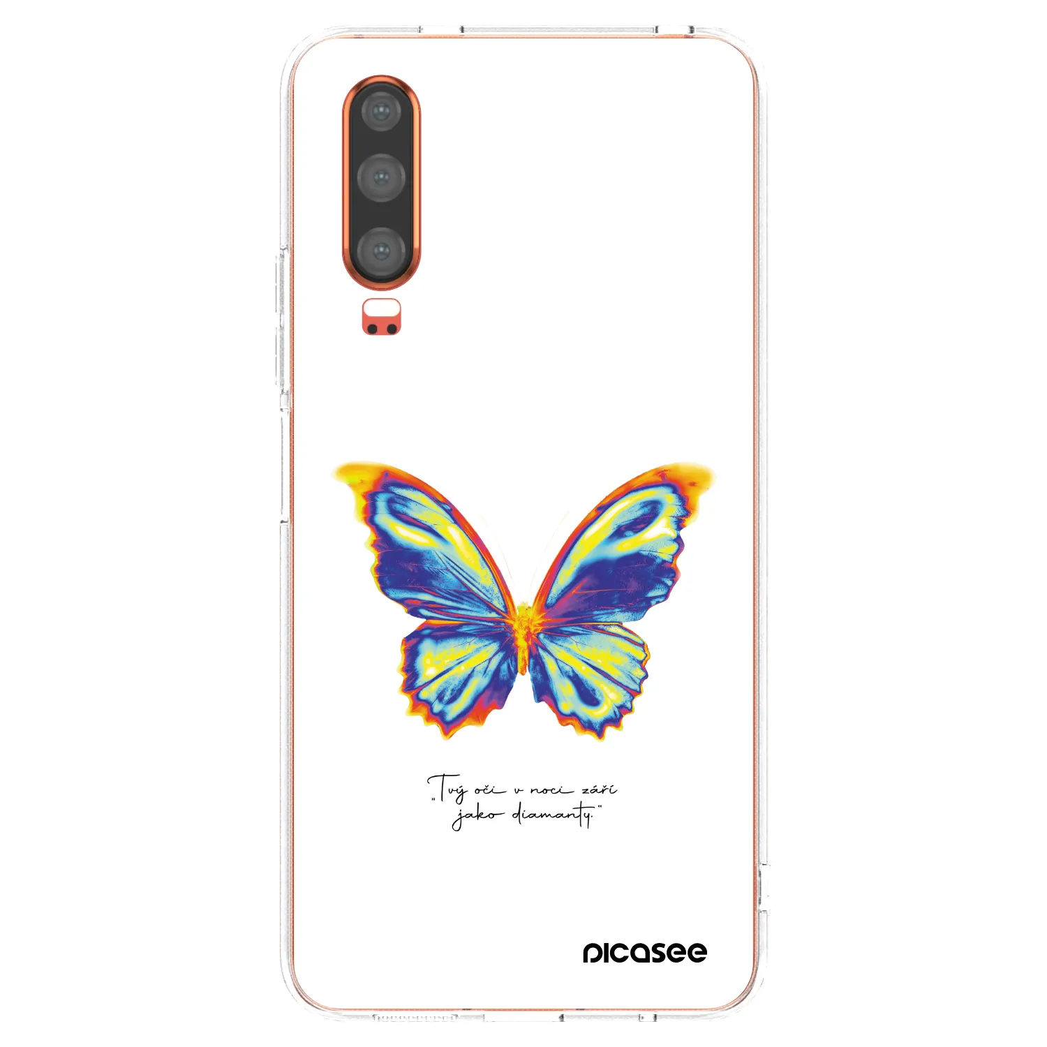 Picasee silikonový průhledný obal pro Huawei P30 - Diamanty White