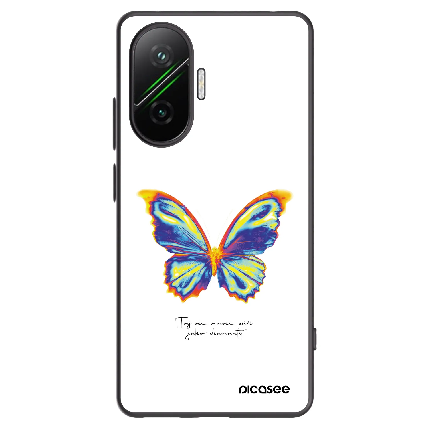 Picasee silikonový černý obal pro Xiaomi Poco F7 Pro 5G - Diamanty White