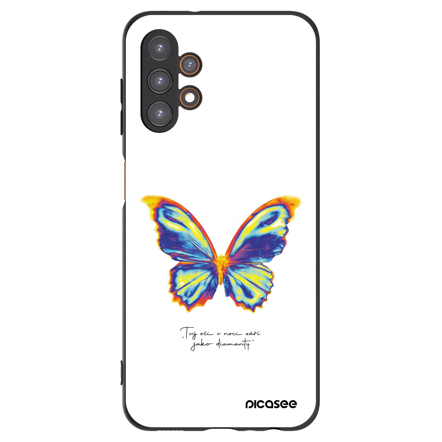 Picasee silikonový černý obal pro Samsung Galaxy A13 5G - Diamanty White