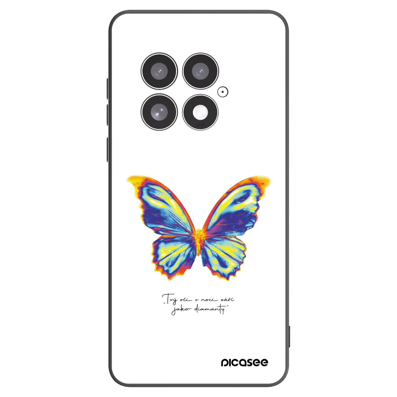 Picasee silikonový černý obal pro OnePlus 13 5G - Diamanty White