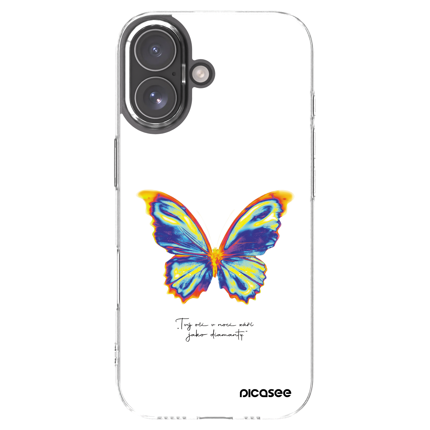Picasee silikonový průhledný obal pro Apple iPhone 17 - Diamanty White