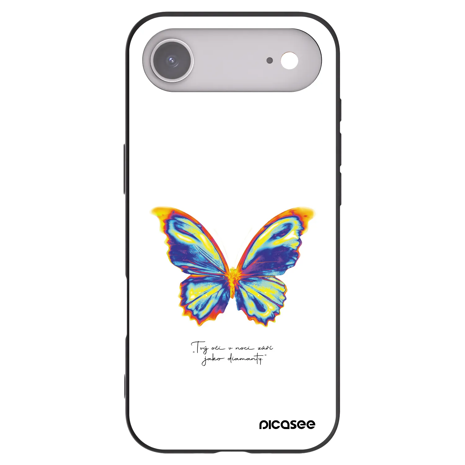 Picasee silikonový černý obal pro Apple iPhone Air - Diamanty White