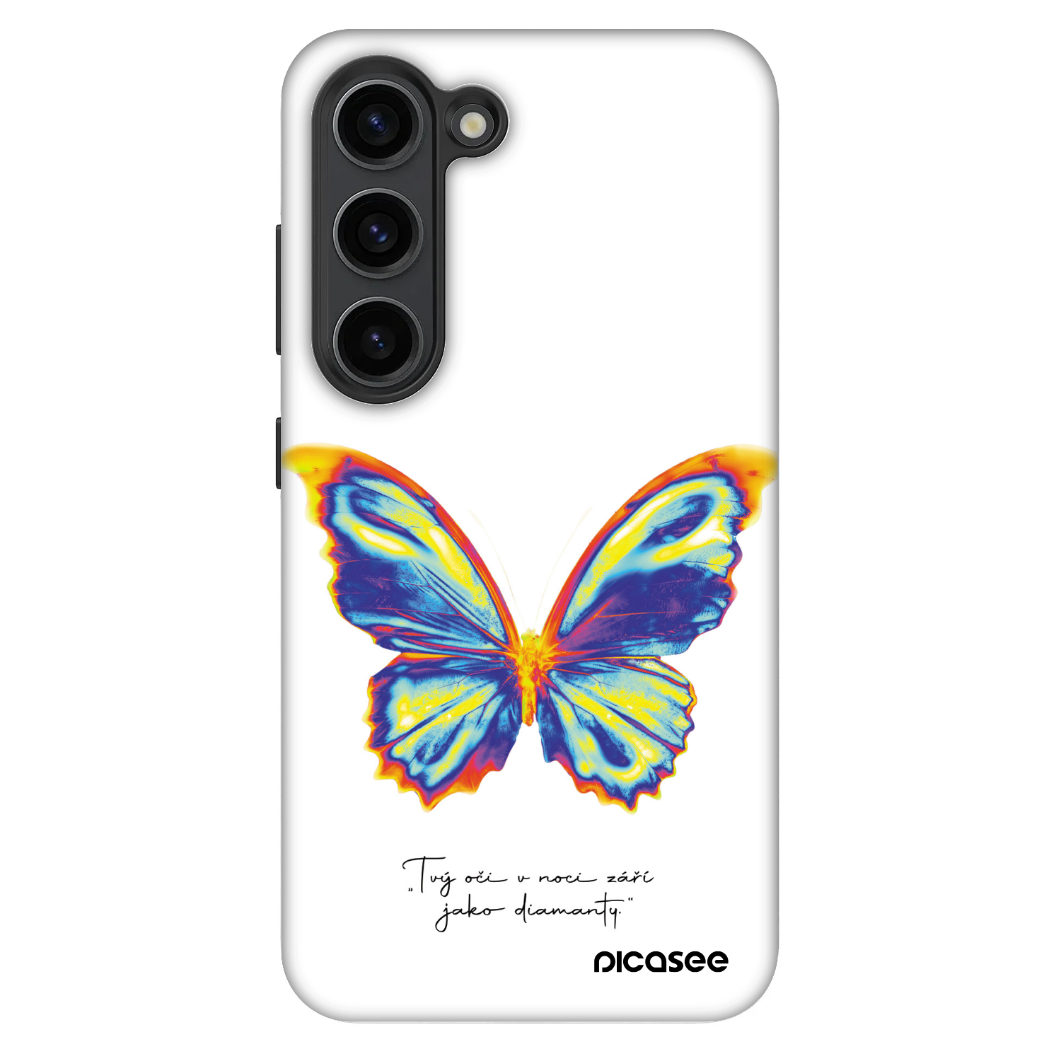 Picasee Fashion Case pro Samsung Galaxy S23 5G - Diamanty White