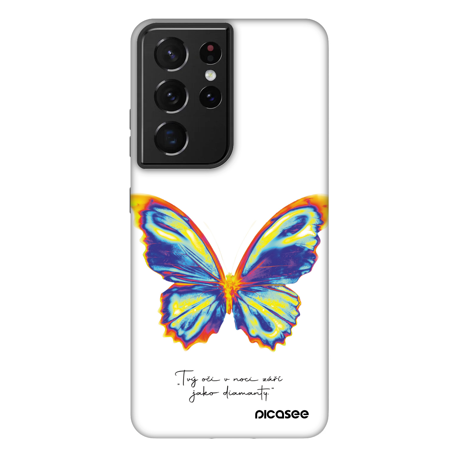 Picasee Fashion Case pro Samsung Galaxy S21 Ultra 5G G998B - Diamanty White