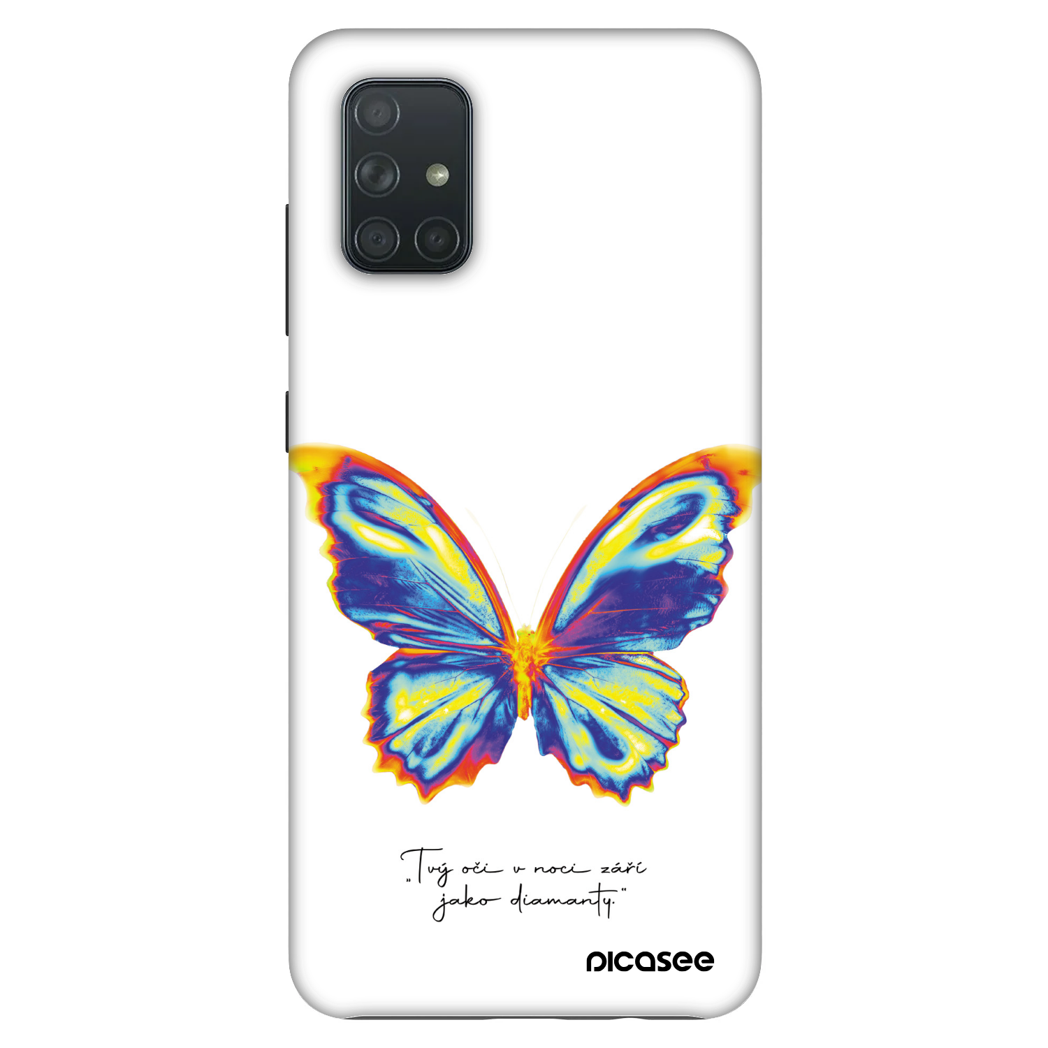 Picasee Fashion Case pro Samsung Galaxy A71 A715F - Diamanty White