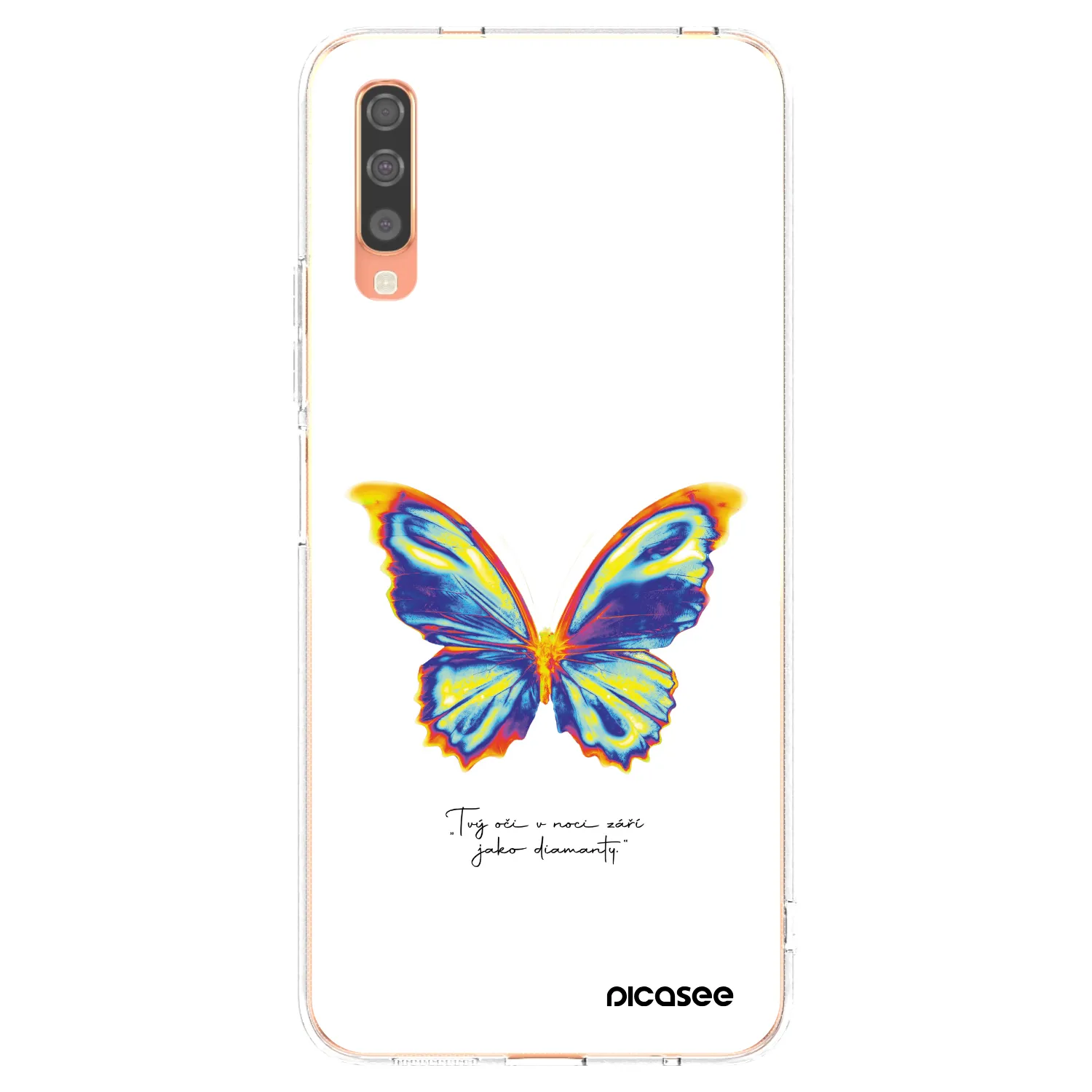Picasee silikonový průhledný obal pro Samsung Galaxy A70 A705F - Diamanty White