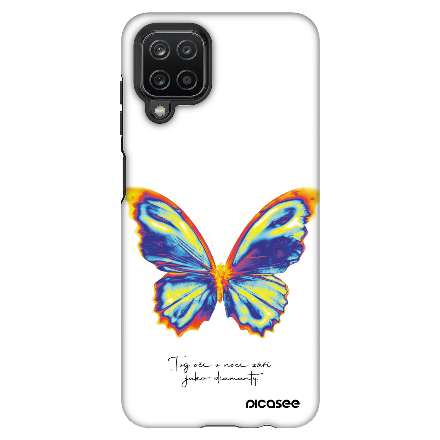 Picasee Fashion Case pro Samsung Galaxy A12 A125F - Diamanty White