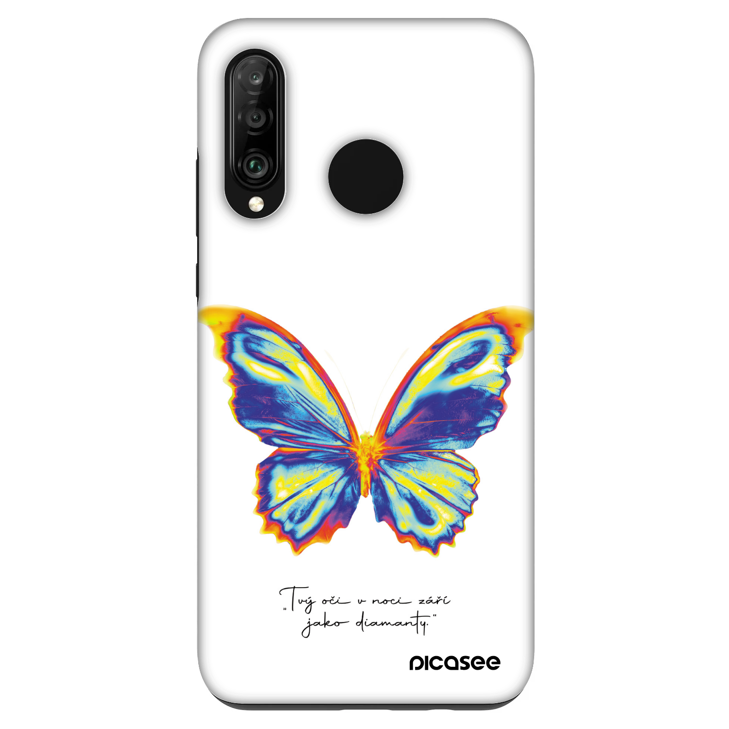 Picasee Fashion Case pro Huawei P30 Lite - Diamanty White