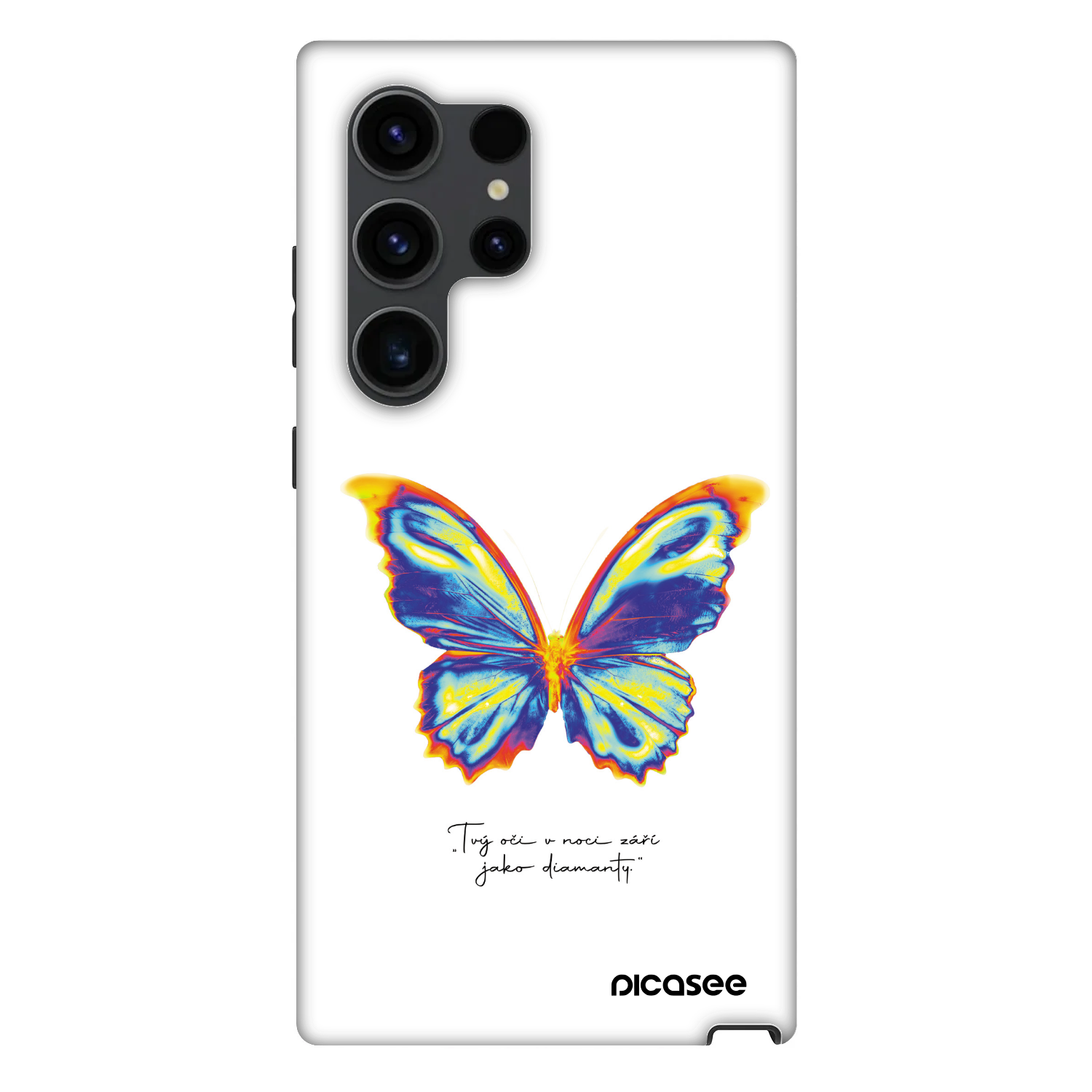 Picasee Fashion Case PowerShare pro Samsung Galaxy S24 Ultra S928B 5G - Diamanty White