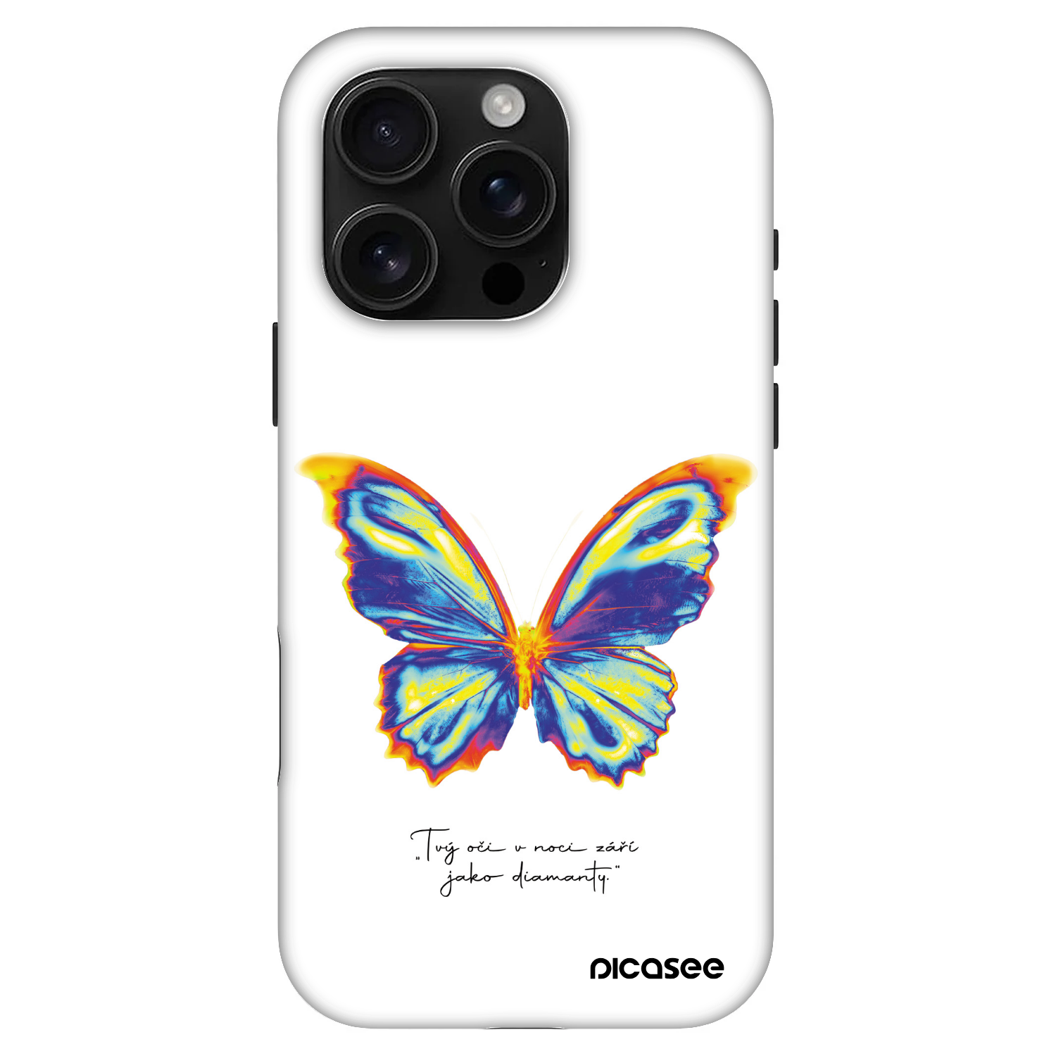 Picasee Fashion Case MagSafe Apple iPhone 16 Pro - Diamanty White