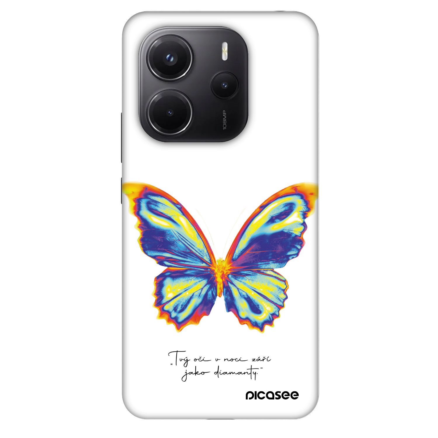 Picasee Fashion Case pro Xiaomi Redmi Note 14 4G - Diamanty White
