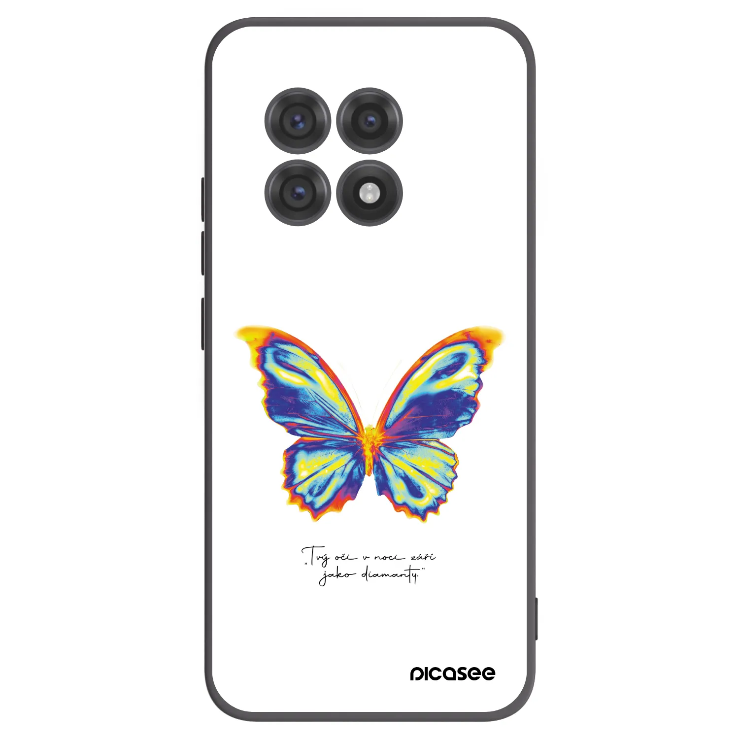Picasee silikonový černý obal pro OnePlus 13R 5G - Diamanty White
