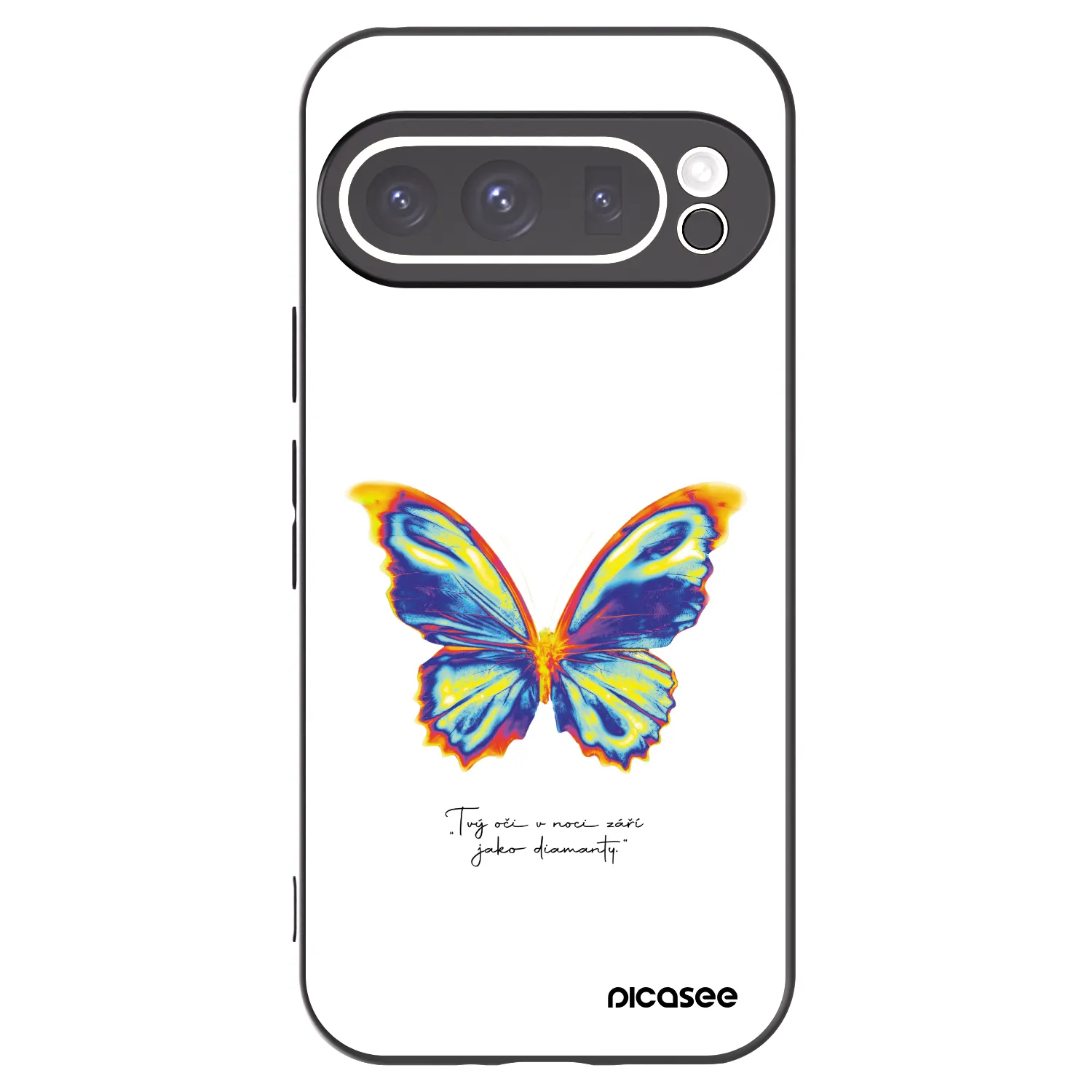 Picasee silikonový černý obal pro Google Pixel 9 Pro XL - Diamanty White