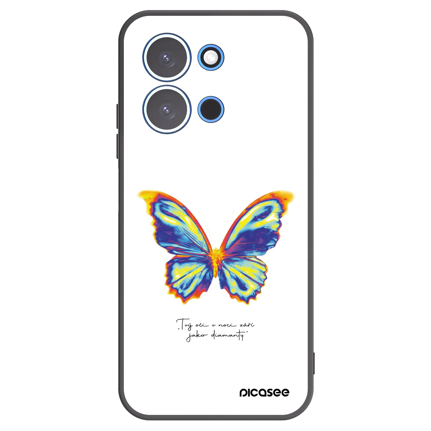Picasee silikonový černý obal pro Xiaomi Redmi 15C 4G - Diamanty White