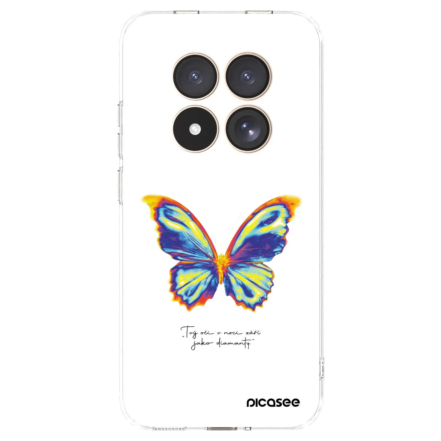 Picasee silikonový průhledný obal pro Xiaomi Redmi Note 15 Pro 4G - Diamanty White