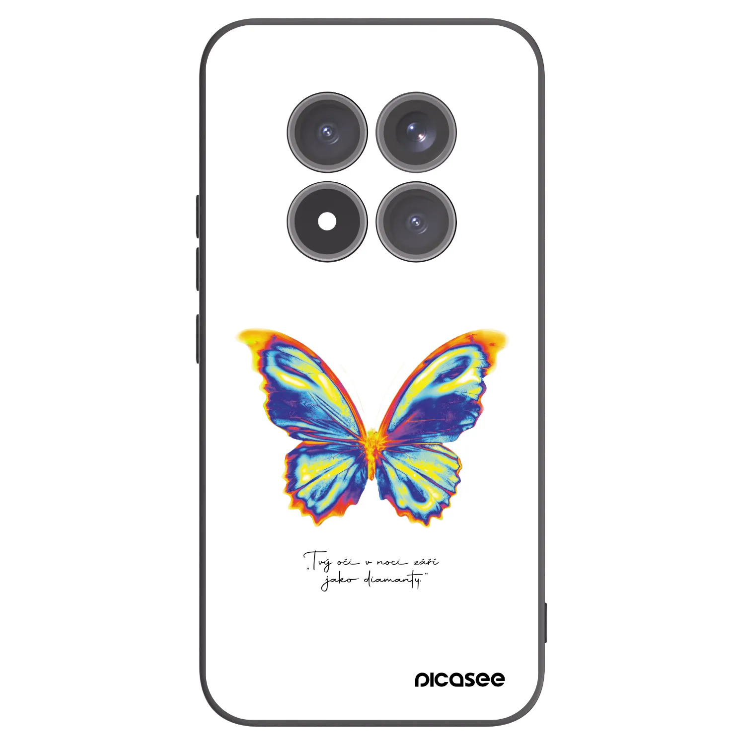 Picasee silikonový černý obal pro Xiaomi Redmi Note 15 Pro+ - Diamanty White