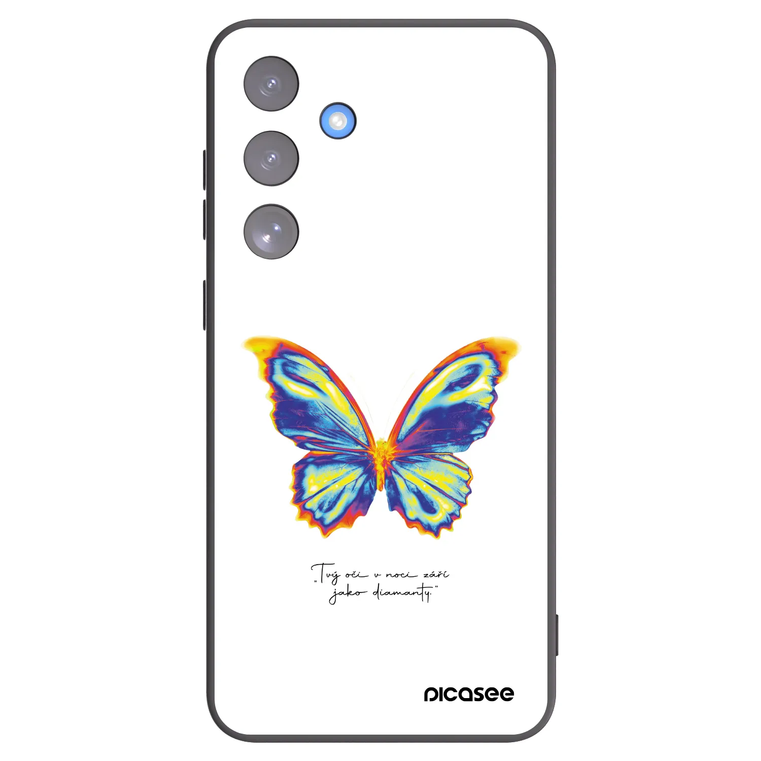 Picasee silikonový černý obal pro Samsung Galaxy S25 FE 5G - Diamanty White