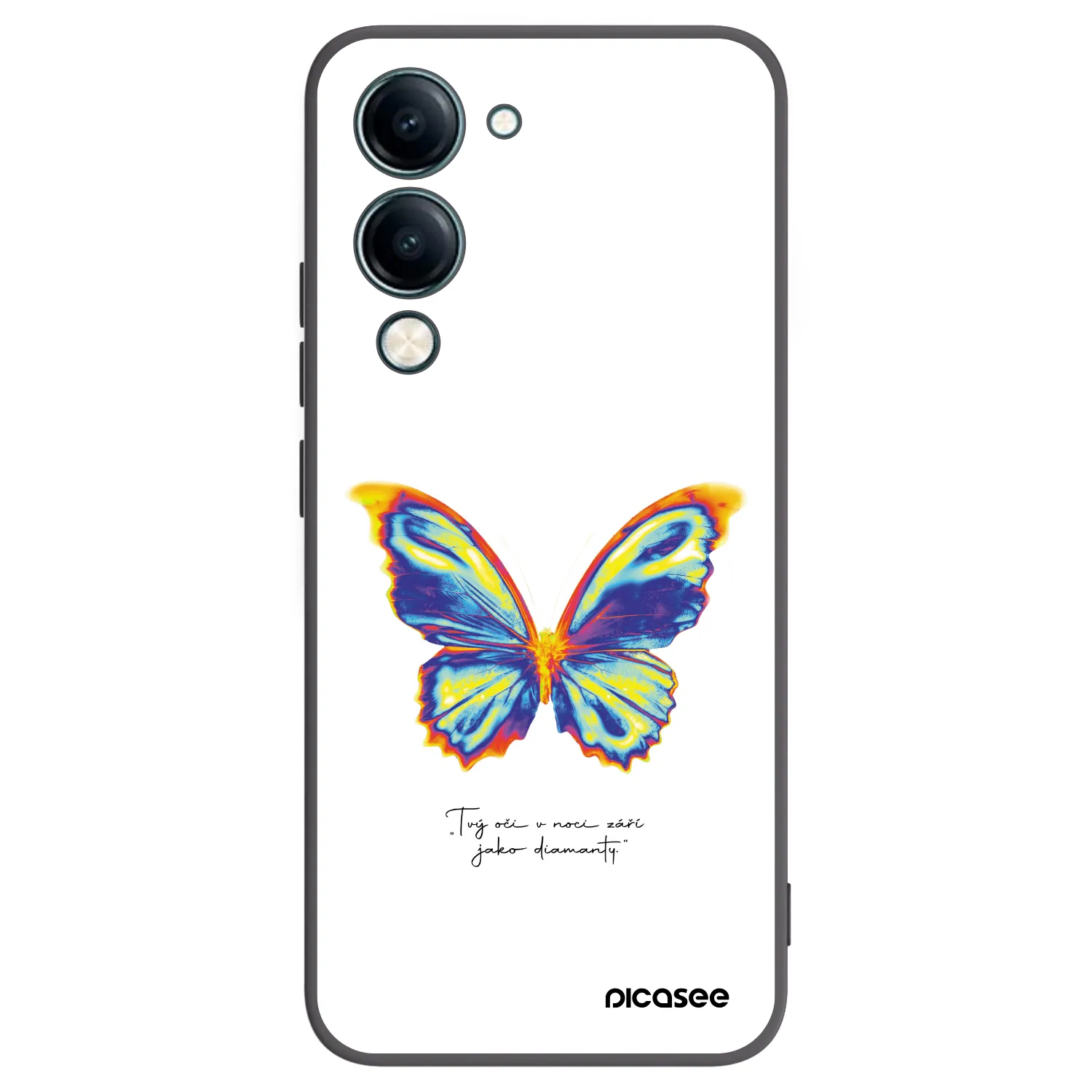 Picasee silikonový černý obal pro Vivo Y29s 5G - Diamanty White