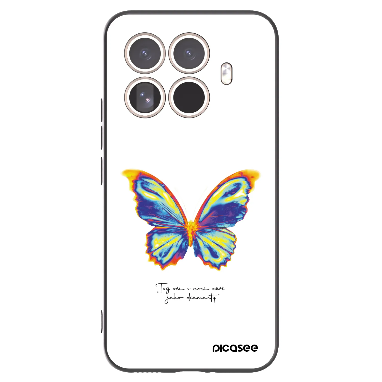 Picasee silikonový černý obal pro Xiaomi 15T Pro - Diamanty White