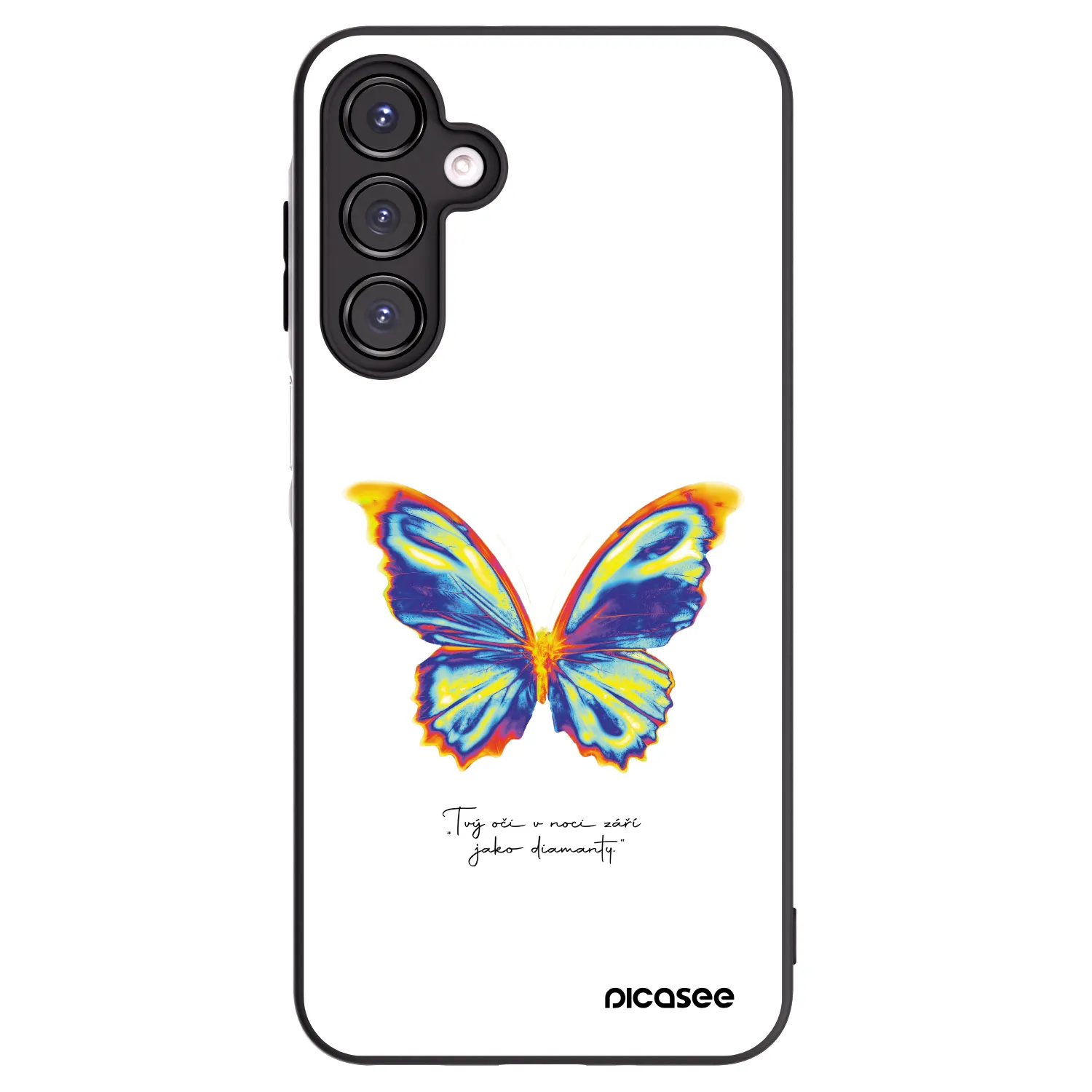 Picasee silikonový černý obal pro Samsung Galaxy A16 4G - Diamanty White
