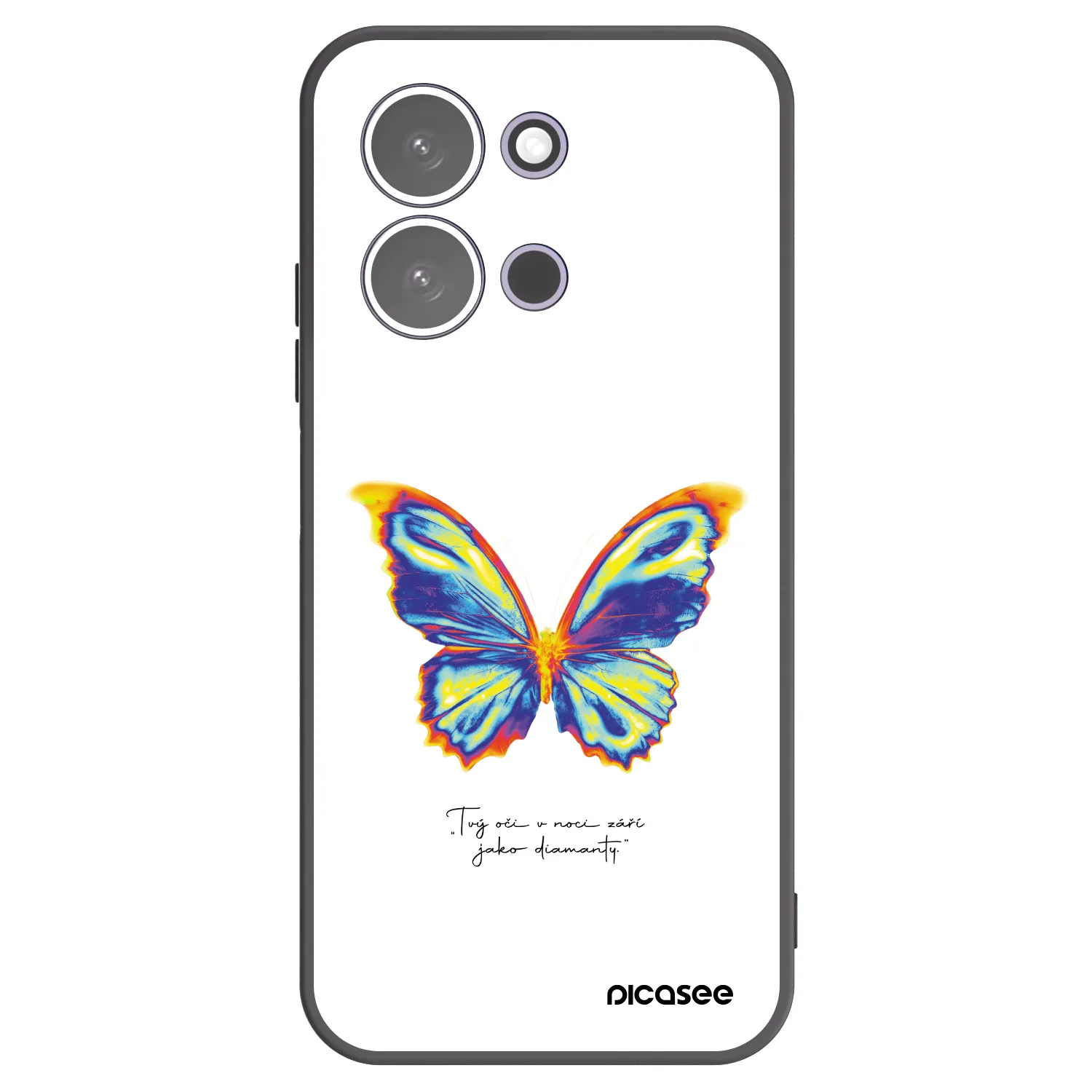 Picasee silikonový černý obal pro Xiaomi Redmi 15C 5G - Diamanty White