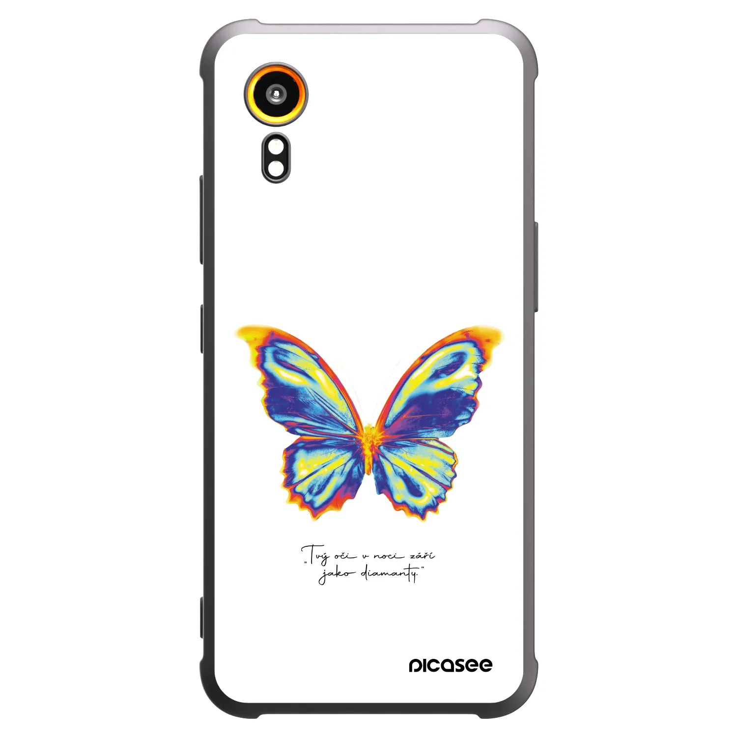 Picasee silikonový černý obal pro Samsung Galaxy Xcover 7 - Diamanty White