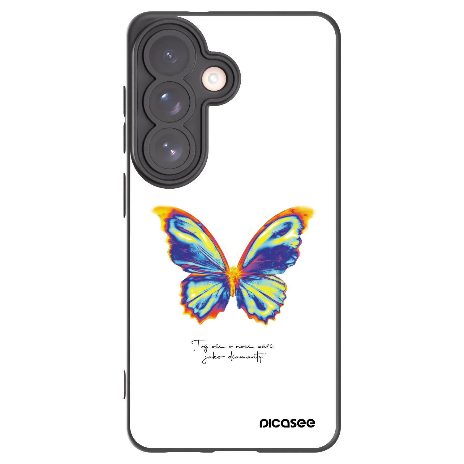 Picasee silikonový černý obal pro Samsung Galaxy S26 - Diamanty White