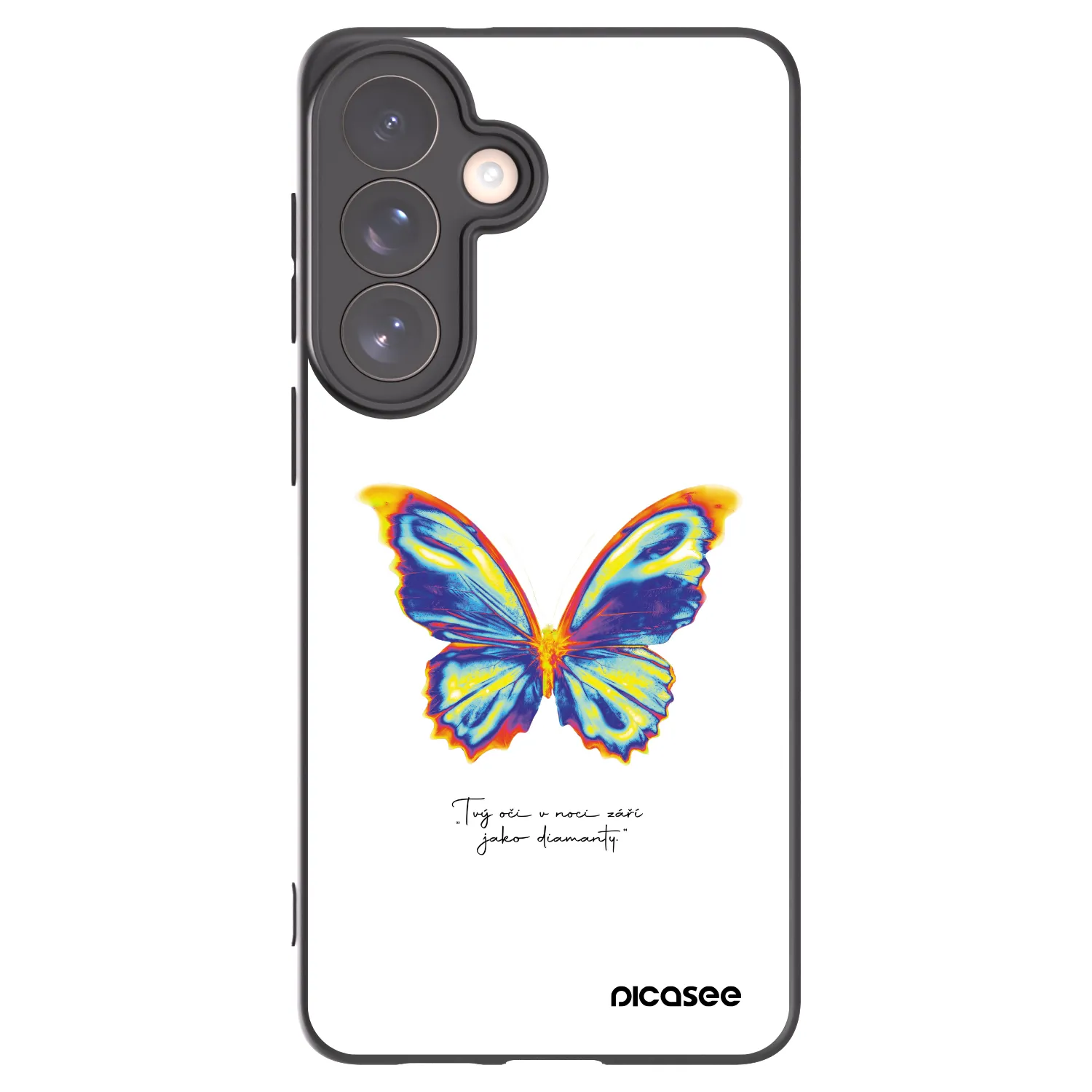 Picasee silikonový černý obal pro Samsung Galaxy S26+ - Diamanty White