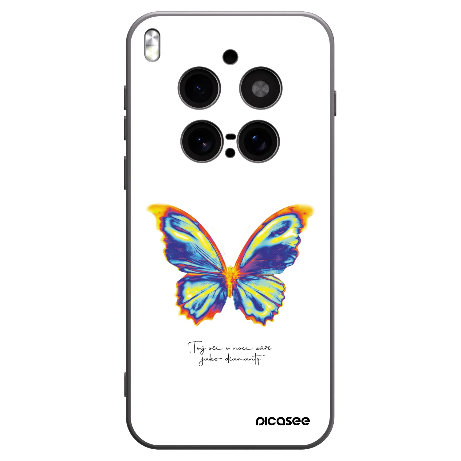 Picasee silikonový černý obal pro Vivo X300 Pro - Diamanty White