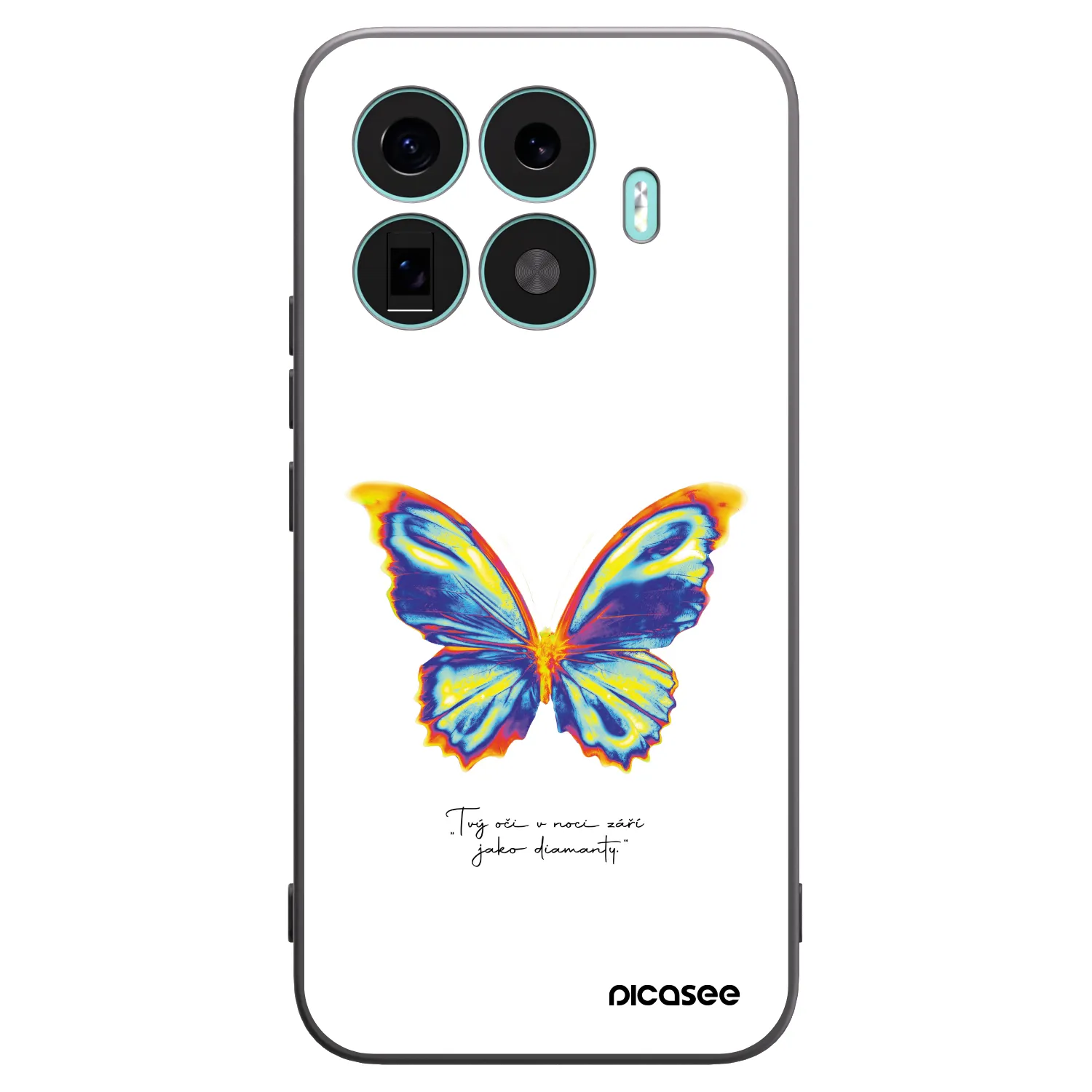 Picasee silikonový černý obal pro Xiaomi 17T Pro - Diamanty White