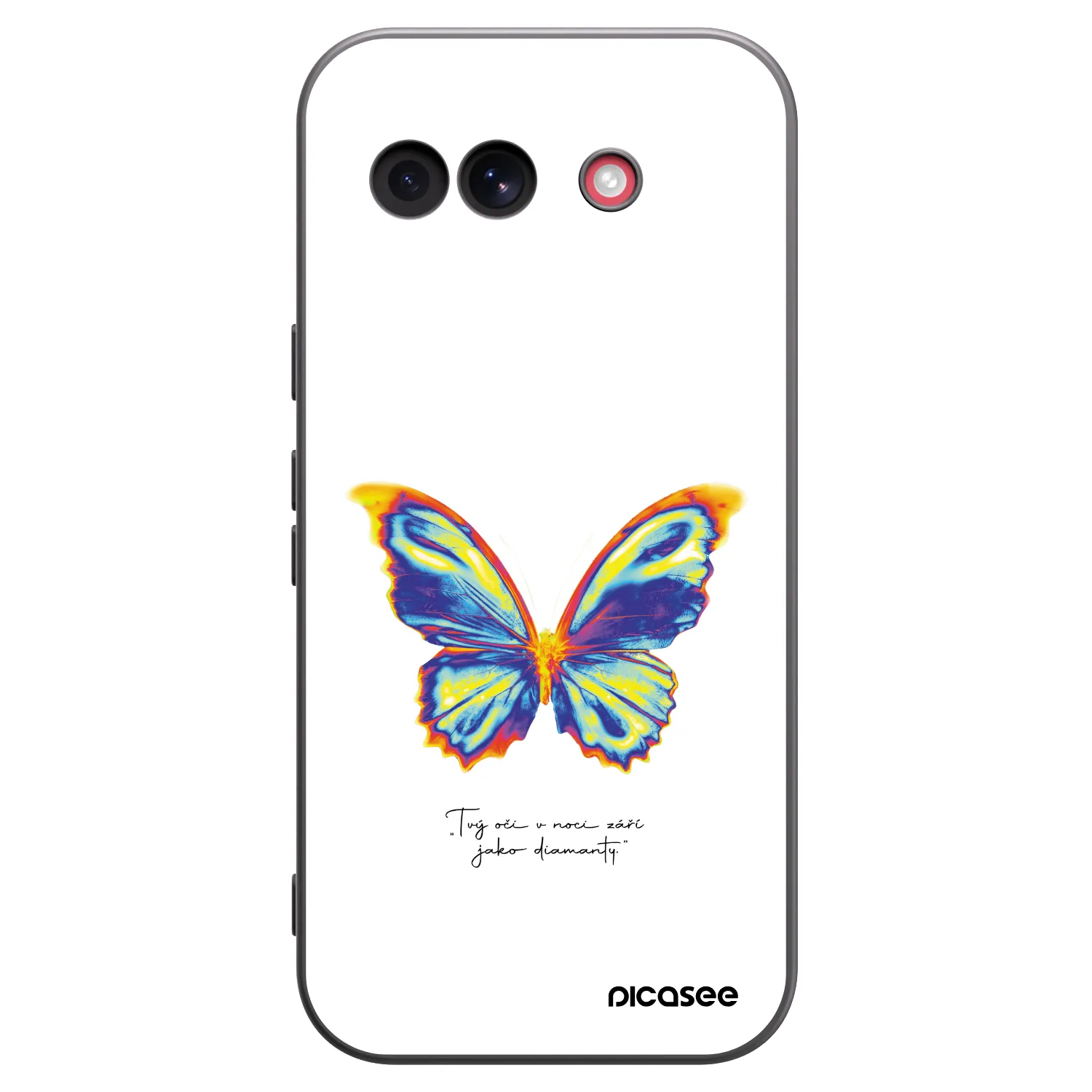 Picasee silikonový černý obal pro Google Pixel 10a - Diamanty White