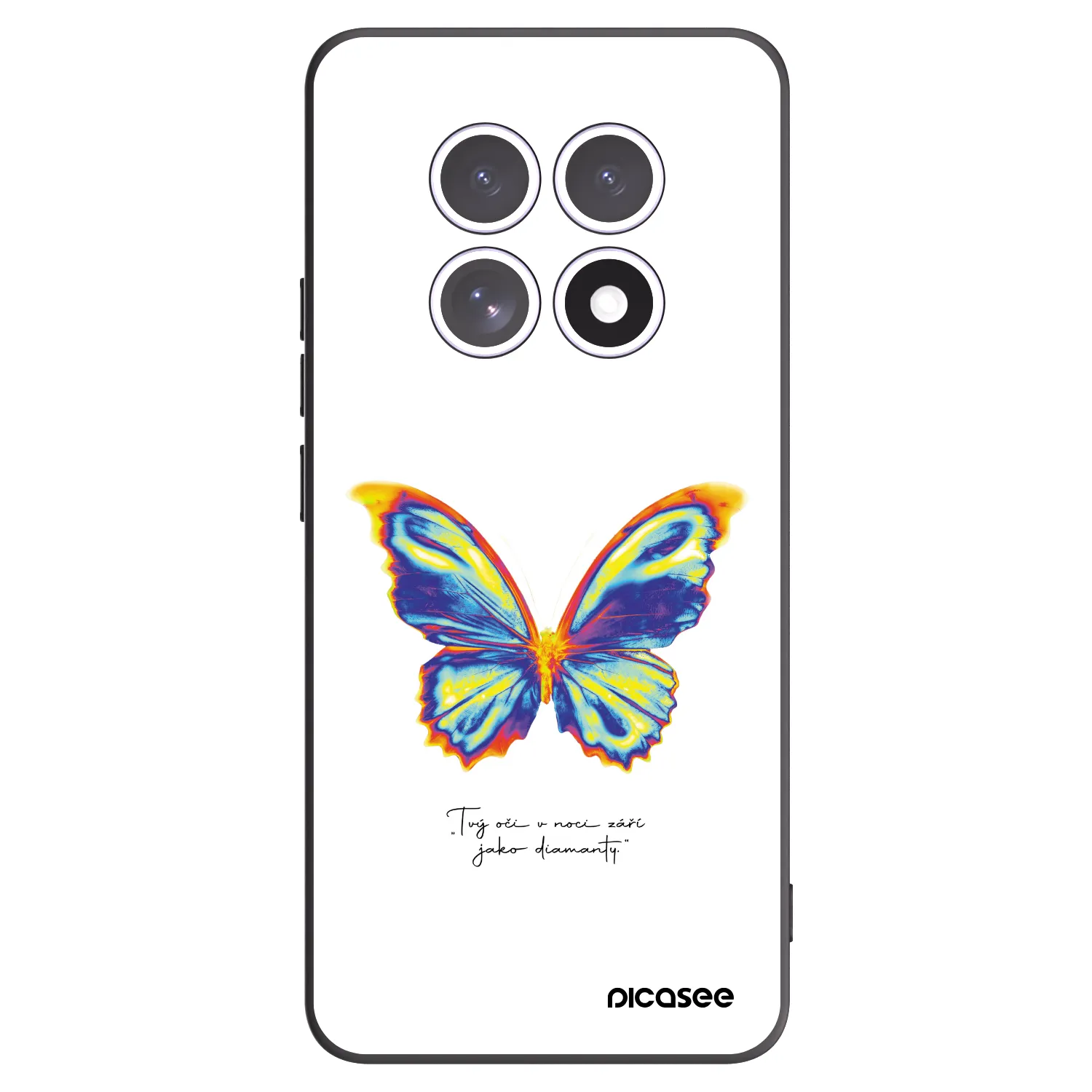 Picasee silikonový černý obal pro Xiaomi Redmi Note 15 5G - Diamanty White