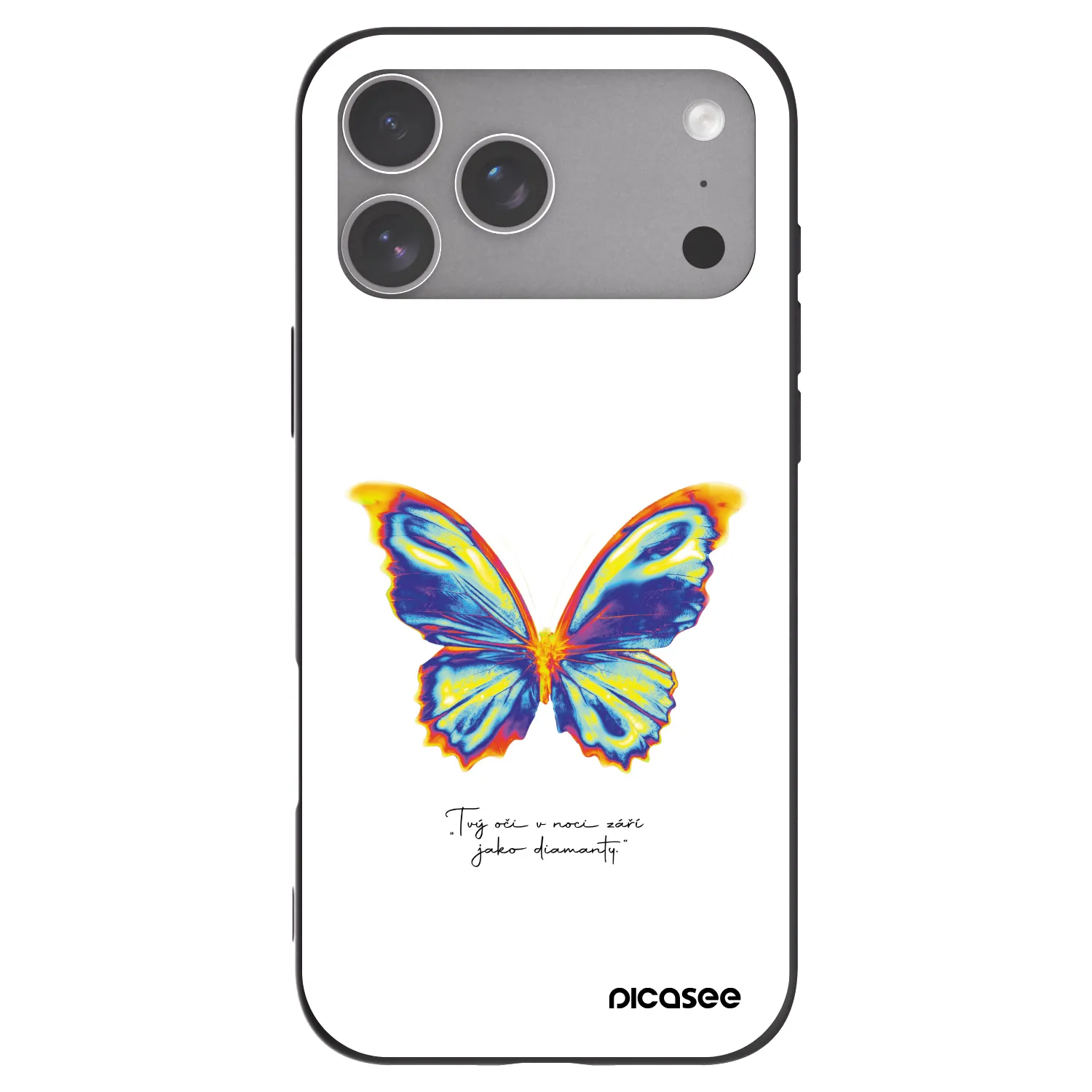 Picasee silikonový černý obal pro Apple iPhone 18 Pro Max - Diamanty White