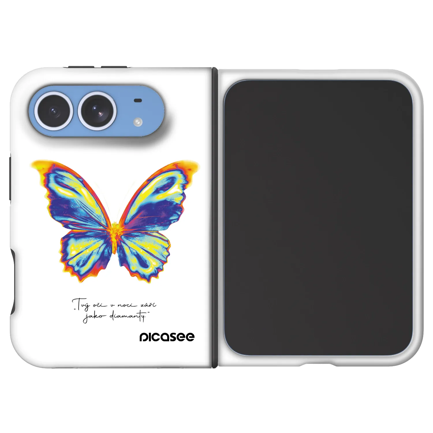 Picasee Fashion Case MagSafe Apple iPhone Duo - Diamanty White