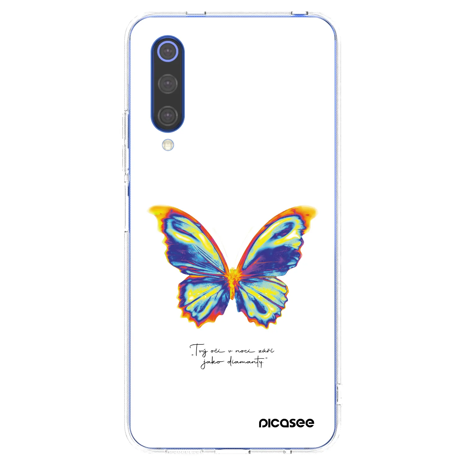 Picasee silikonový průhledný obal pro Xiaomi Mi 9 SE - Diamanty White