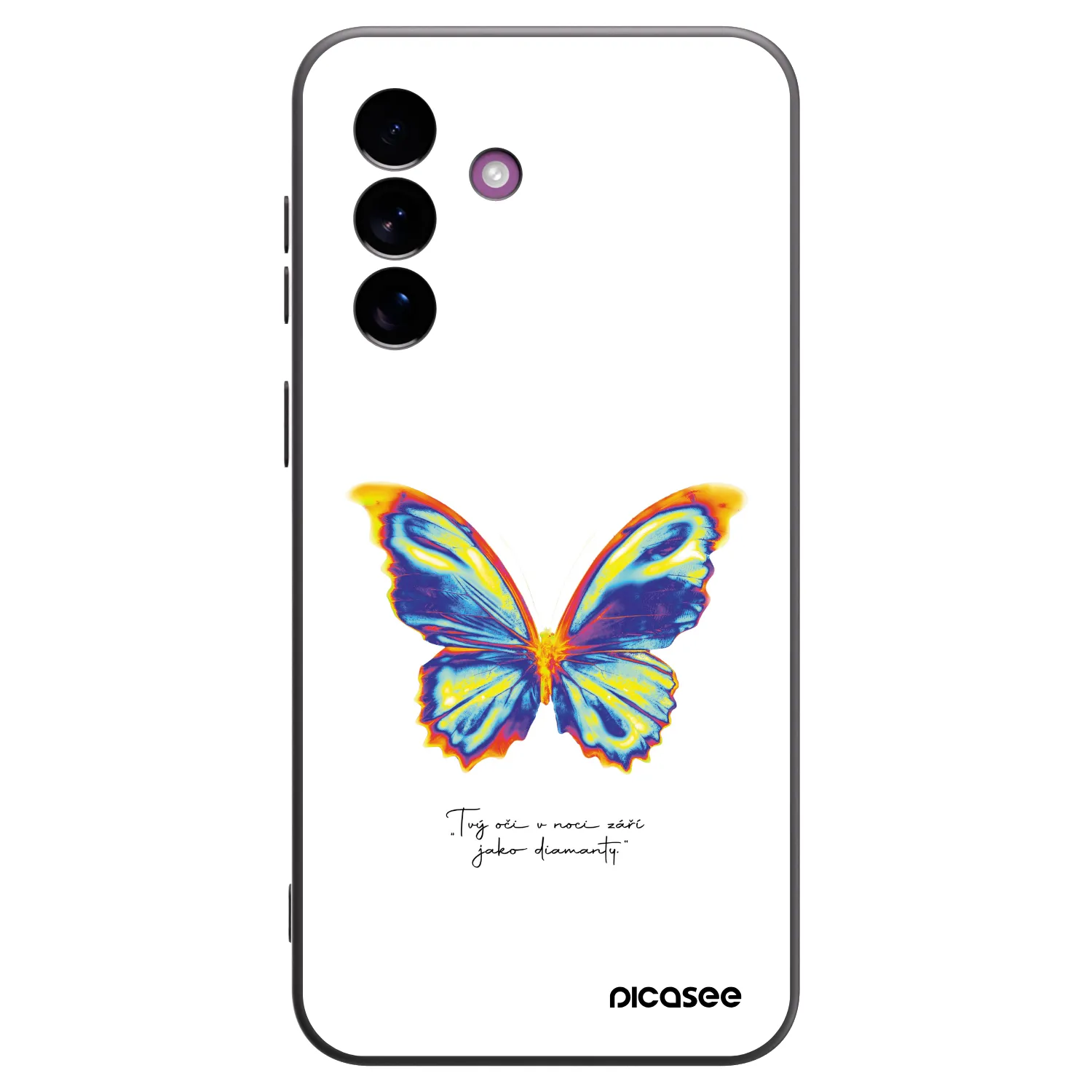 Picasee silikonový černý obal pro Samsung Galaxy A37 - Diamanty White