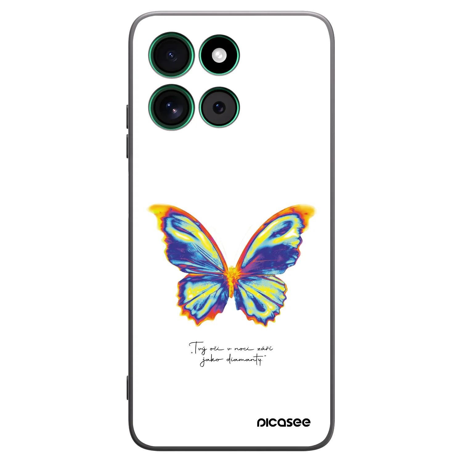 Picasee silikonový černý obal pro Motorola Moto G57 Power - Diamanty White