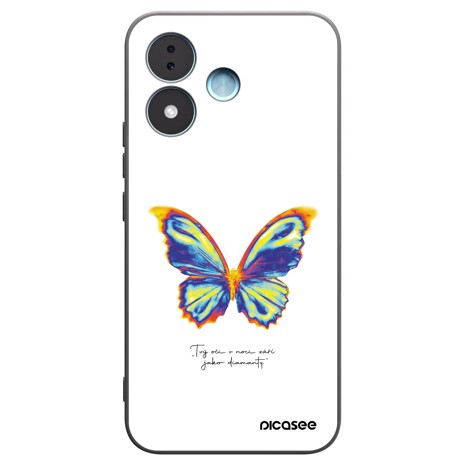 Picasee silikonový černý obal pro Xiaomi Redmi Note 17 5G - Diamanty White