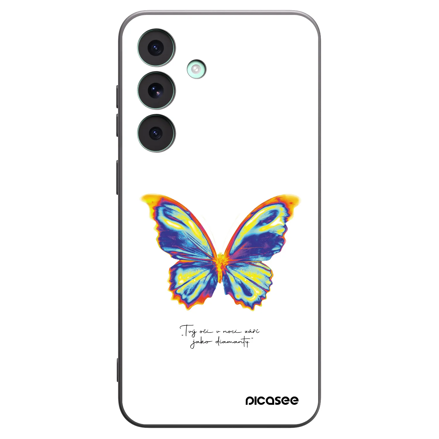 Picasee silikonový černý obal pro Samsung Galaxy S26 FE - Diamanty White