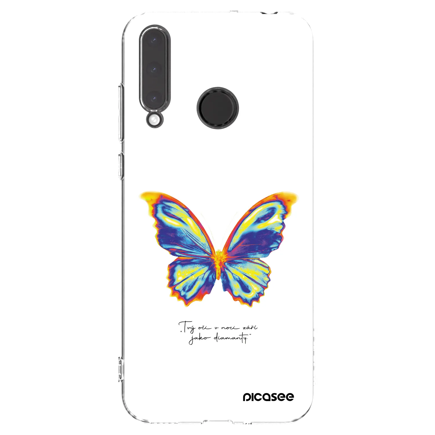 Picasee silikonový průhledný obal pro Honor 20 Lite - Diamanty White