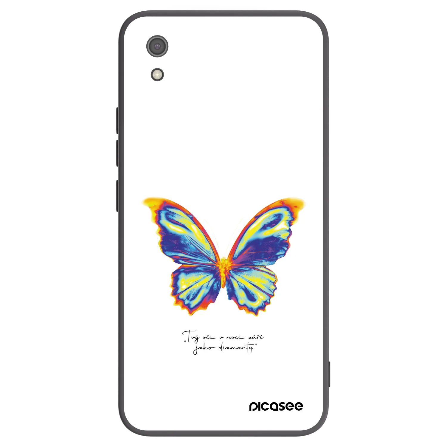 Picasee silikonový černý obal pro Xiaomi Redmi 7A - Diamanty White