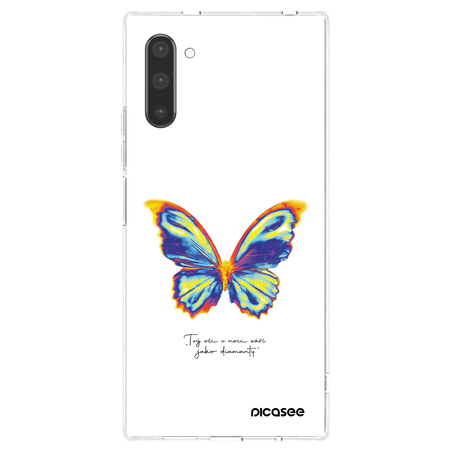 Picasee silikonový průhledný obal pro Samsung Galaxy Note 10 N970F - Diamanty White