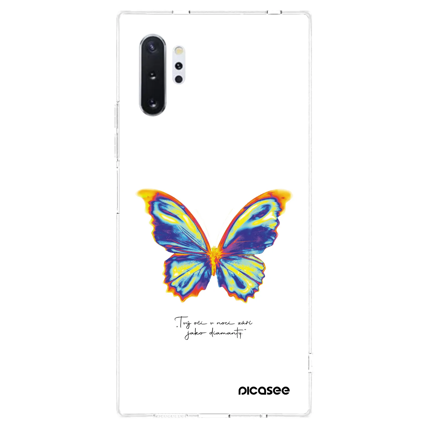 Picasee silikonový průhledný obal pro Samsung Galaxy Note 10+ N975F - Diamanty White