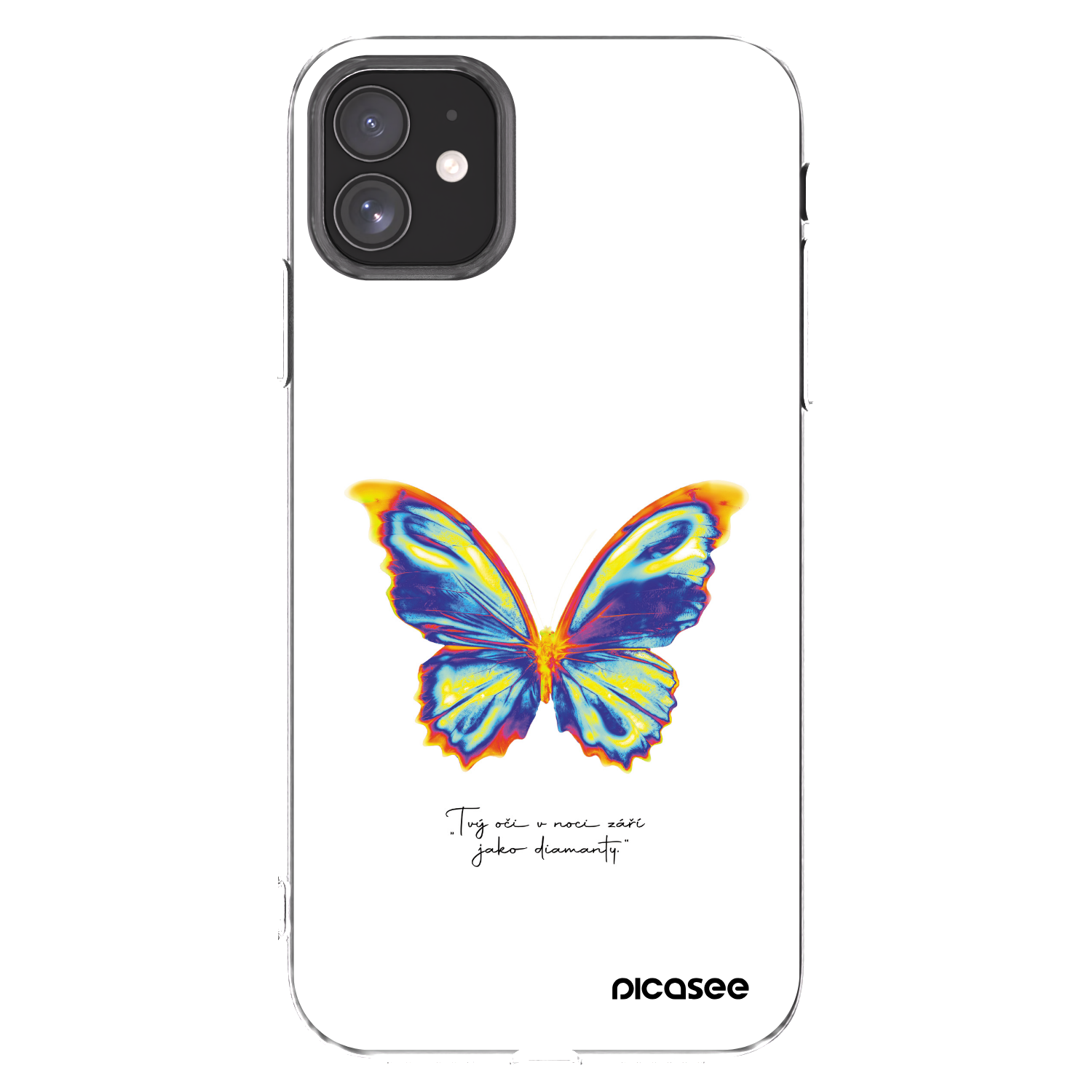 Picasee silikonový průhledný obal pro Apple iPhone 11 - Diamanty White