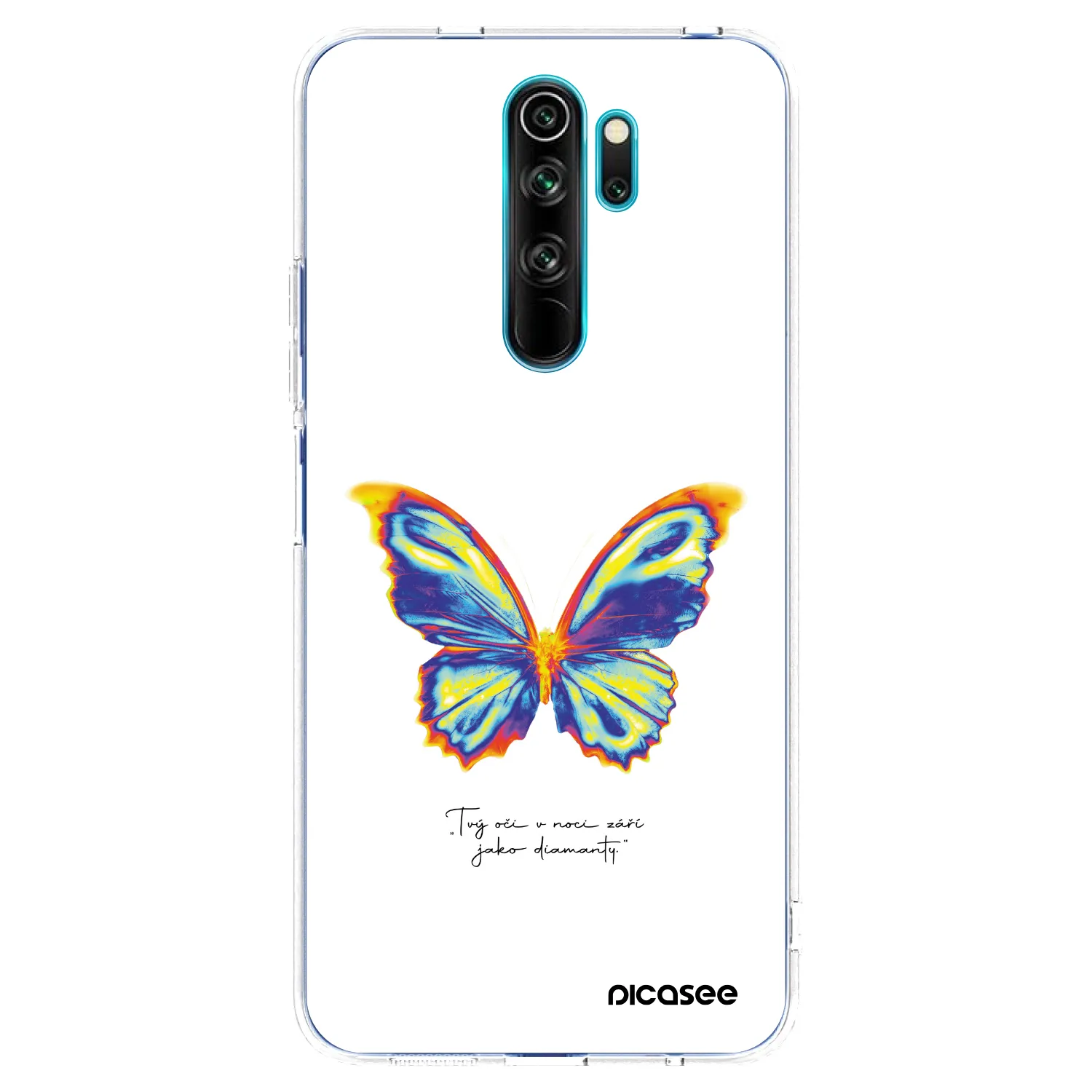 Picasee silikonový průhledný obal pro Xiaomi Redmi Note 8 Pro - Diamanty White