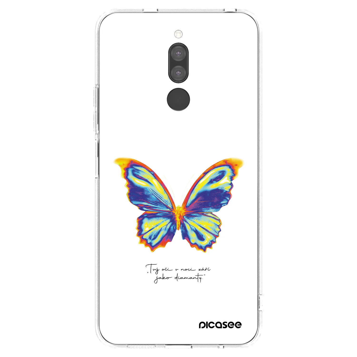 Picasee silikonový průhledný obal pro Xiaomi Redmi 8 - Diamanty White
