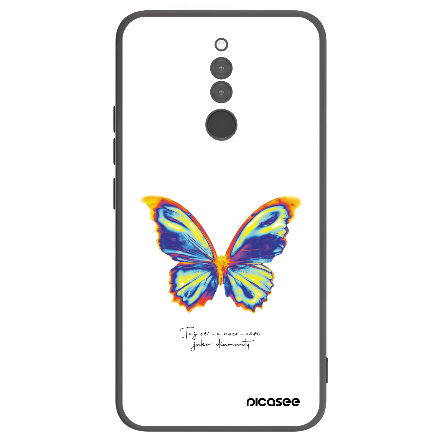 Picasee silikonový černý obal pro Xiaomi Redmi 8 - Diamanty White