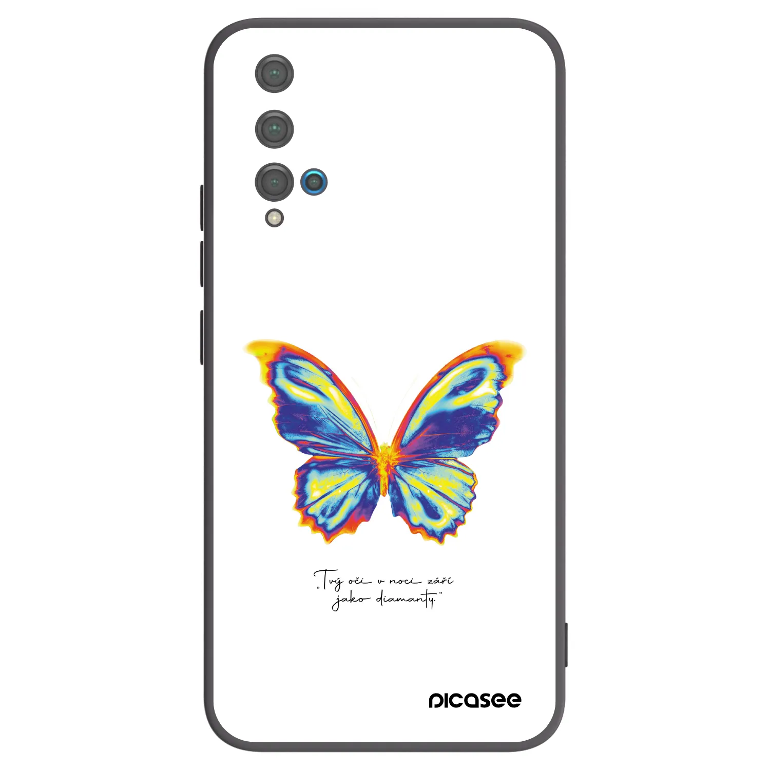 Picasee silikonový černý obal pro Huawei Nova 5T - Diamanty White